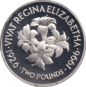 1996 SILVER PROOF TWO POUNDS JERSEY - SILVER WORLD COINS - Cambridgeshire Coins