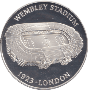 1996 SILVER PROOF WEMBLEY STADIUM EUROPEAN FOOTBALL CHAMPIONSHIP - SILVER WORLD COINS - Cambridgeshire Coins