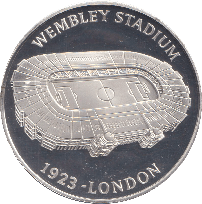 1996 SILVER PROOF WEMBLEY STADIUM EUROPEAN FOOTBALL CHAMPIONSHIP - SILVER WORLD COINS - Cambridgeshire Coins