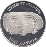 1996 SILVER PROOF WEMBLEY STADIUM EUROPEAN FOOTBALL CHAMPIONSHIP - SILVER WORLD COINS - Cambridgeshire Coins