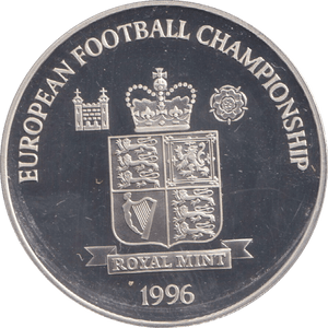 1996 SILVER PROOF WEMBLEY STADIUM LONDON ROYAL MINT EUROPEAN FOOTBALL CHAMPIONS - SILVER WORLD COINS - Cambridgeshire Coins