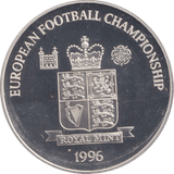 1996 SILVER PROOF WEMBLEY STADIUM LONDON ROYAL MINT EUROPEAN FOOTBALL CHAMPIONS - SILVER WORLD COINS - Cambridgeshire Coins
