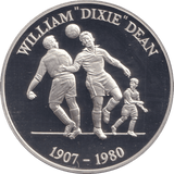 1996 SILVER PROOF WILLIAM 'DIXIE" DEAN EUROPEAN FOOTBALL CHAMPIONSHIP - SILVER WORLD COINS - Cambridgeshire Coins