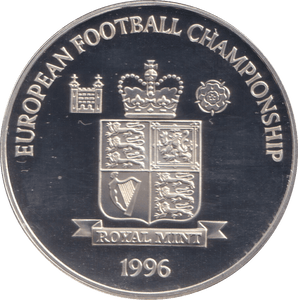 1996 SILVER PROOF WILLIAM 'DIXIE" DEAN EUROPEAN FOOTBALL CHAMPIONSHIP - SILVER WORLD COINS - Cambridgeshire Coins
