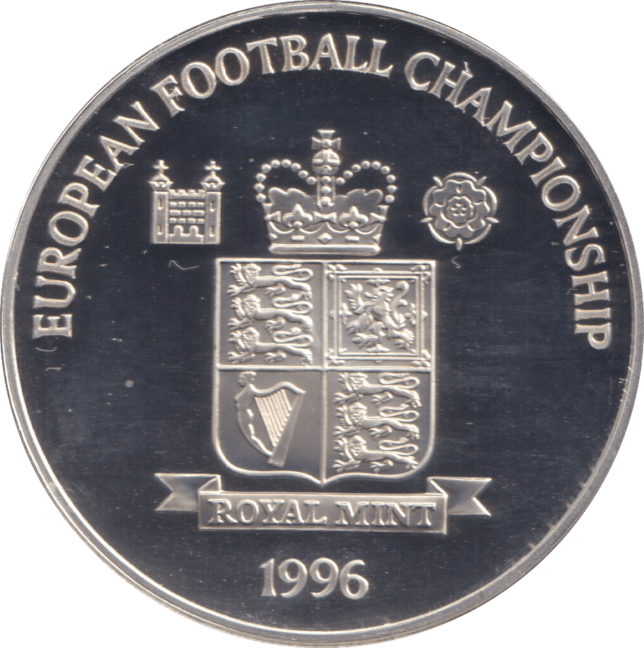 1996 SILVER PROOF WILLIAM 'DIXIE" DEAN EUROPEAN FOOTBALL CHAMPIONSHIP - SILVER WORLD COINS - Cambridgeshire Coins