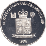 1996 SILVER PROOF WILLIAM DIXIE DEAN ROYAL MINT EUROPEAN FOOTBALL CHAMPIONS - SILVER WORLD COINS - Cambridgeshire Coins
