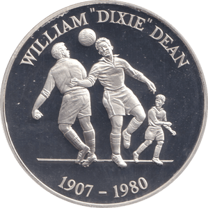 1996 SILVER PROOF WILLIAM DIXIE DEAN ROYAL MINT EUROPEAN FOOTBALL CHAMPIONS - SILVER WORLD COINS - Cambridgeshire Coins