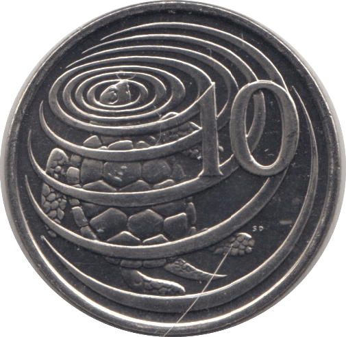1996 TEN CENTS CAYMAN ISLANDS - WORLD COINS - Cambridgeshire Coins