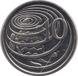 1996 TEN CENTS CAYMAN ISLANDS - WORLD COINS - Cambridgeshire Coins