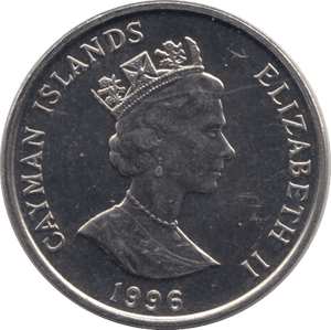 1996 TEN CENTS CAYMAN ISLANDS - WORLD COINS - Cambridgeshire Coins