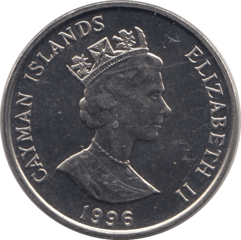 1996 TEN CENTS CAYMAN ISLANDS - WORLD COINS - Cambridgeshire Coins