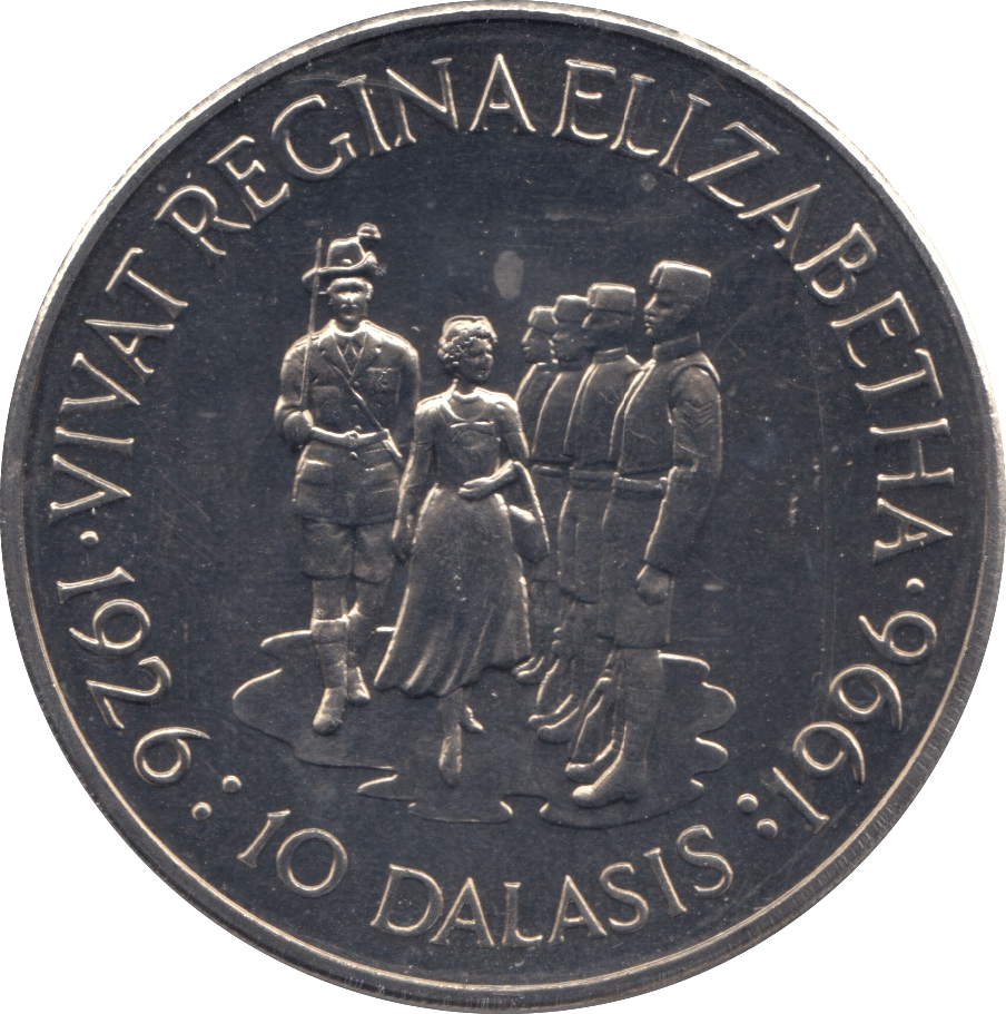 1996 TEN DALASI GAMBIA F604 - WORLD COINS - Cambridgeshire Coins