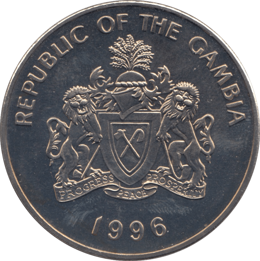 1996 TEN DALASI GAMBIA F604 - WORLD COINS - Cambridgeshire Coins