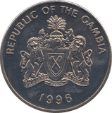 1996 TEN DALASI GAMBIA F604 - WORLD COINS - Cambridgeshire Coins