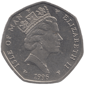 1996 TT FIFTY PENCE ISLE OF MAN ( LARGE ) - WORLD COINS - Cambridgeshire Coins
