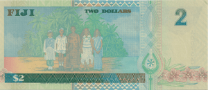 1996 TWO DOLLARS FIJI BANKNOTE REF-1798 - WORLD BANKNOTES - Cambridgeshire Coins