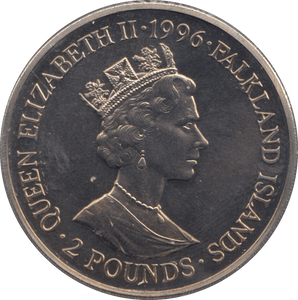 1996 TWO POUNDS FALKLAND ISLANDS F323 - CROWN - Cambridgeshire Coins