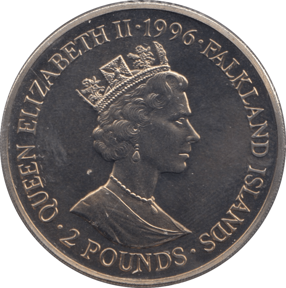 1996 TWO POUNDS FALKLAND ISLANDS F323 - CROWN - Cambridgeshire Coins