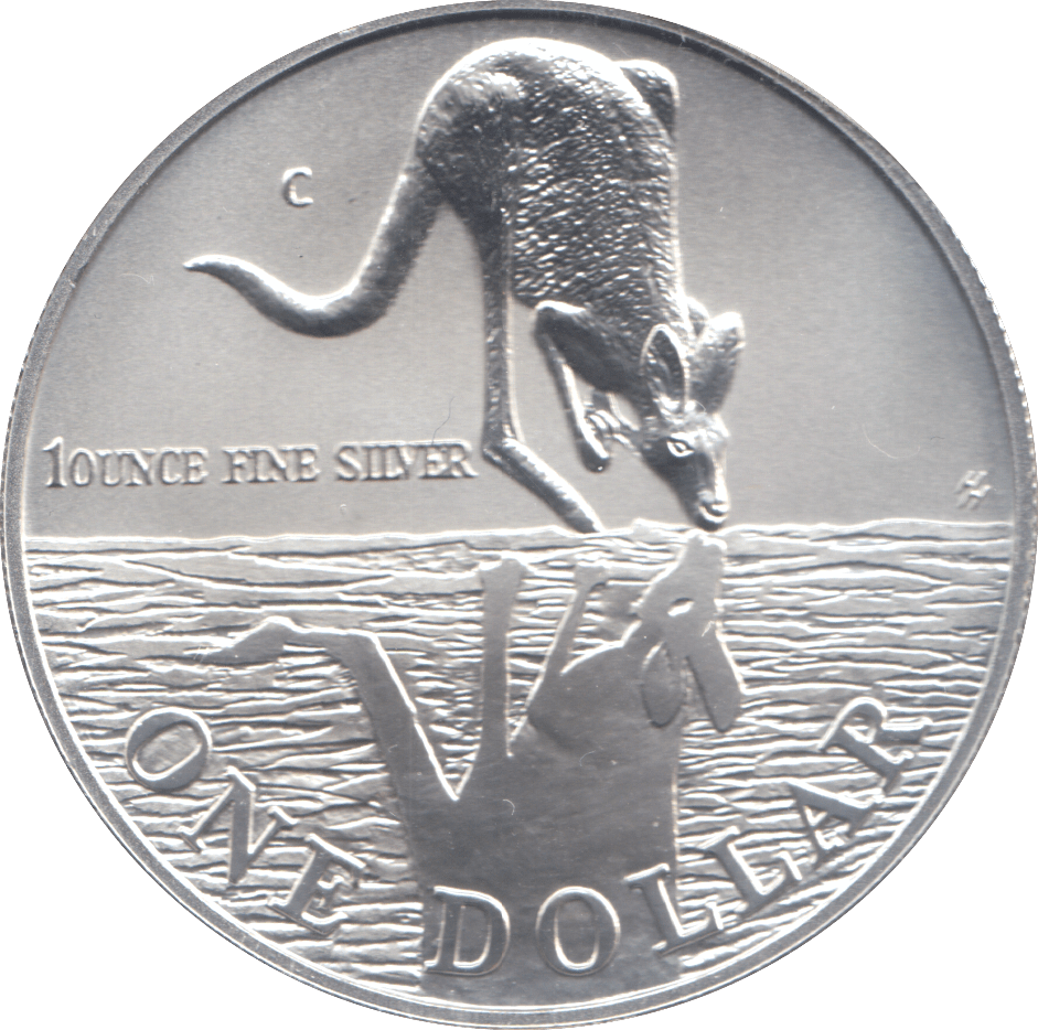 1997 1 OZ .999 FINE SILVER DOLLAR AUSTRALIA KANGAROO - SILVER WORLD COINS - Cambridgeshire Coins