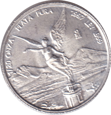 1997 1/20 OZ SILVER BULLION MEXICO - SILVER WORLD COINS - Cambridgeshire Coins