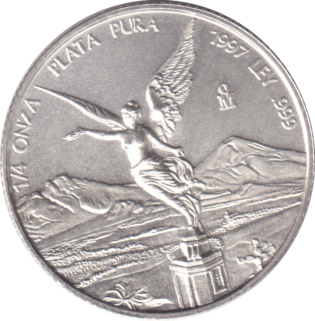 1997 1/4 OZ SILVER MEXICO - SILVER WORLD COINS - Cambridgeshire Coins