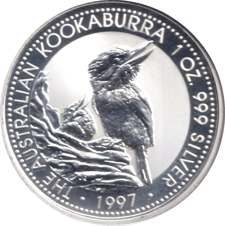 1997 1OZ .999 SILVER DOLLAR AUSTRALIA KOOKABURRA - SILVER WORLD COINS - Cambridgeshire Coins