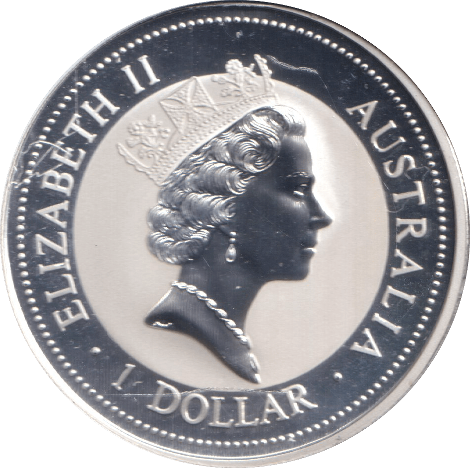 1997 1OZ .999 SILVER DOLLAR AUSTRALIA KOOKABURRA - SILVER WORLD COINS - Cambridgeshire Coins