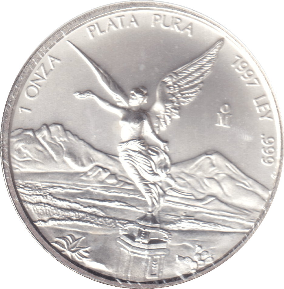 1997 1OZ SILVER TRADE DOLLAR MEXICO - SILVER WORLD COINS - Cambridgeshire Coins