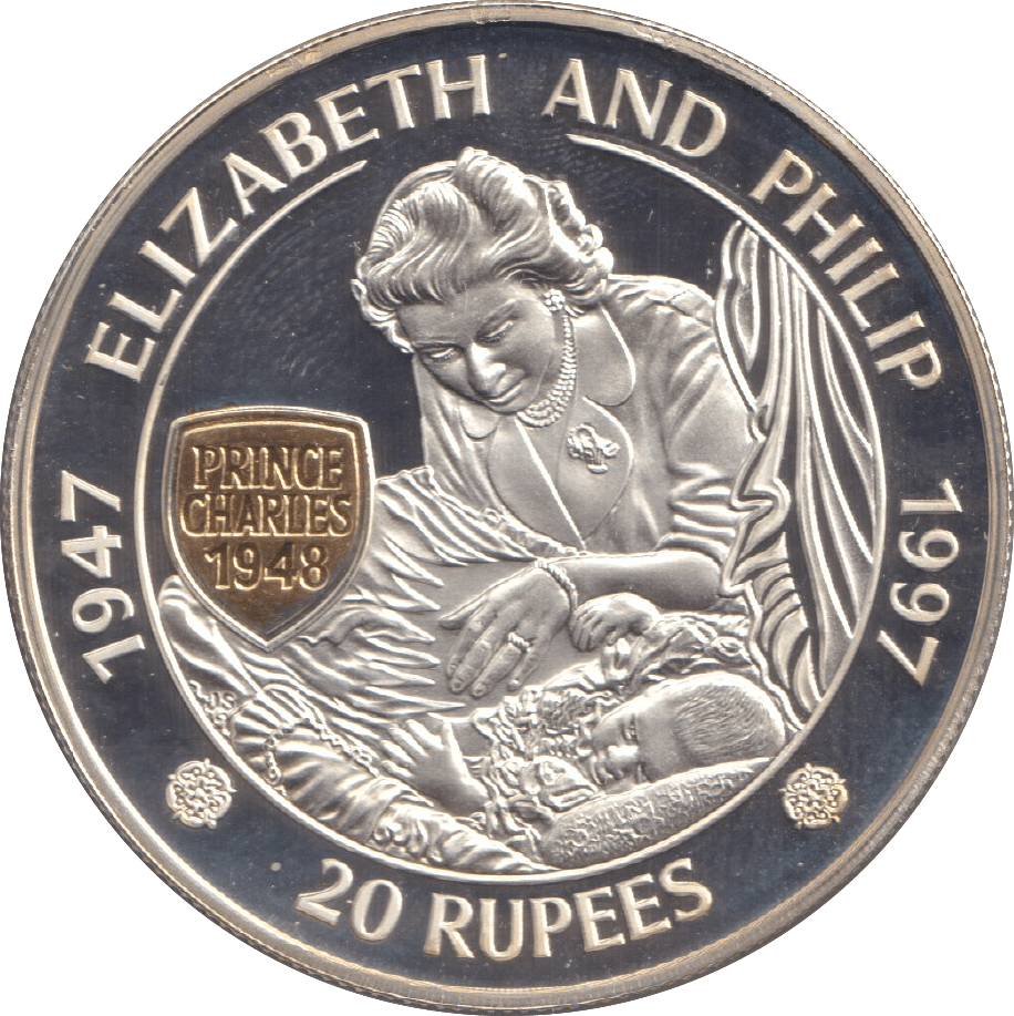 1997 20 RUPEES ELIZABETH AND PHILIP - WORLD COINS - Cambridgeshire Coins
