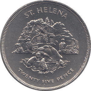1997 25 PENCE ST HELENA ( BU ) - WORLD COINS - Cambridgeshire Coins