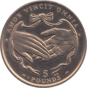 1997 5 POUNDS AMOR VINCIT OMNIA ( BU ) - WORLD COINS - Cambridgeshire Coins