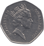 1997 50 PENCE GIBRALTAR - 50P CIRCULATED - Cambridgeshire Coins
