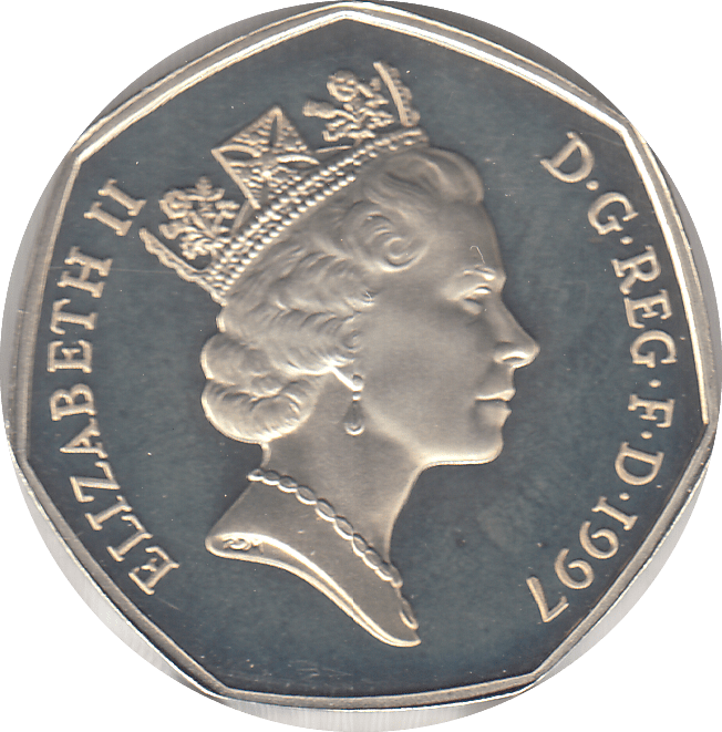 1997 50P BRITANNIA SILVER PROOF - SILVER WORLD COINS - Cambridgeshire Coins