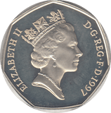 1997 50P BRITANNIA SILVER PROOF - SILVER WORLD COINS - Cambridgeshire Coins