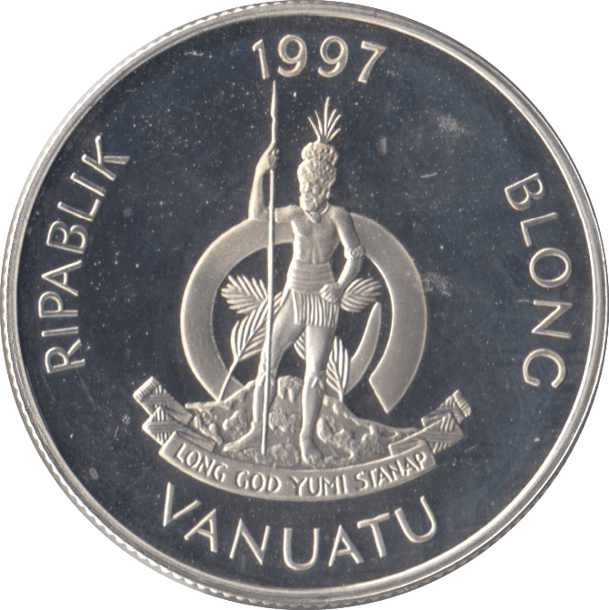 1997 .925 SILVER PROOF 10 VATU VANUATU - SILVER WORLD COINS - Cambridgeshire Coins