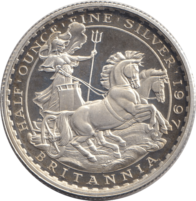 1997 .999 SILVER 1/2 OZ BRITANNIA ONE POUND - SILVER WORLD COINS - Cambridgeshire Coins