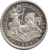 1997 .999 SILVER 1/2 OZ BRITANNIA ONE POUND - SILVER WORLD COINS - Cambridgeshire Coins