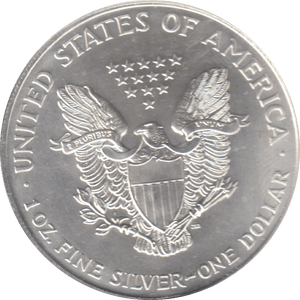 1997 AMERICAN EAGLE SILVER DOLLAR 1 OZ FINE SILVER USA - SILVER WORLD COINS - Cambridgeshire Coins