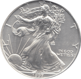 1997 AMERICAN EAGLE SILVER DOLLAR 1 OZ FINE SILVER USA - SILVER WORLD COINS - Cambridgeshire Coins