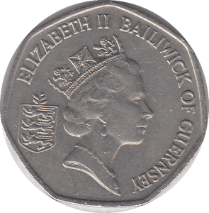 1997 BAILIWICK OF GUERNSEY 50P - WORLD COINS - Cambridgeshire Coins