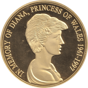 1997 BU COMMEMORATIVE COIN PRINCESS OF WALES - WORLD COINS - Cambridgeshire Coins