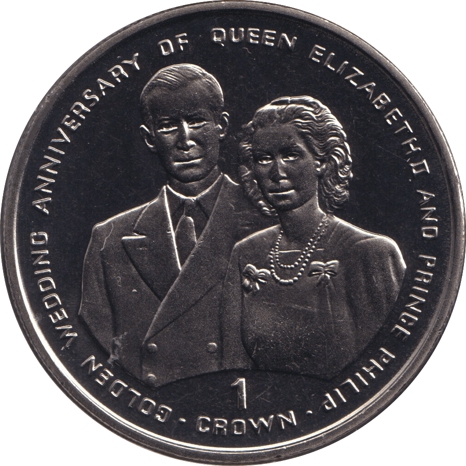 1997 BU CROWN ELIZABETH AND PHILIP ANNIVERSARY - WORLD COINS - Cambridgeshire Coins