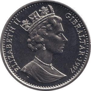 1997 BU CROWN ELIZABETH AND PHILIP ANNIVERSARY - WORLD COINS - Cambridgeshire Coins
