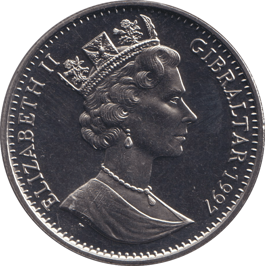 1997 BU CROWN ELIZABETH AND PHILIP ANNIVERSARY - WORLD COINS - Cambridgeshire Coins