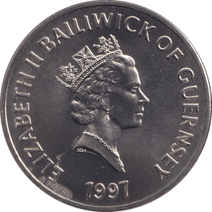 1997 BU FIVE POUNDS ELIZABETH AND PHILIP - WORLD COINS - Cambridgeshire Coins