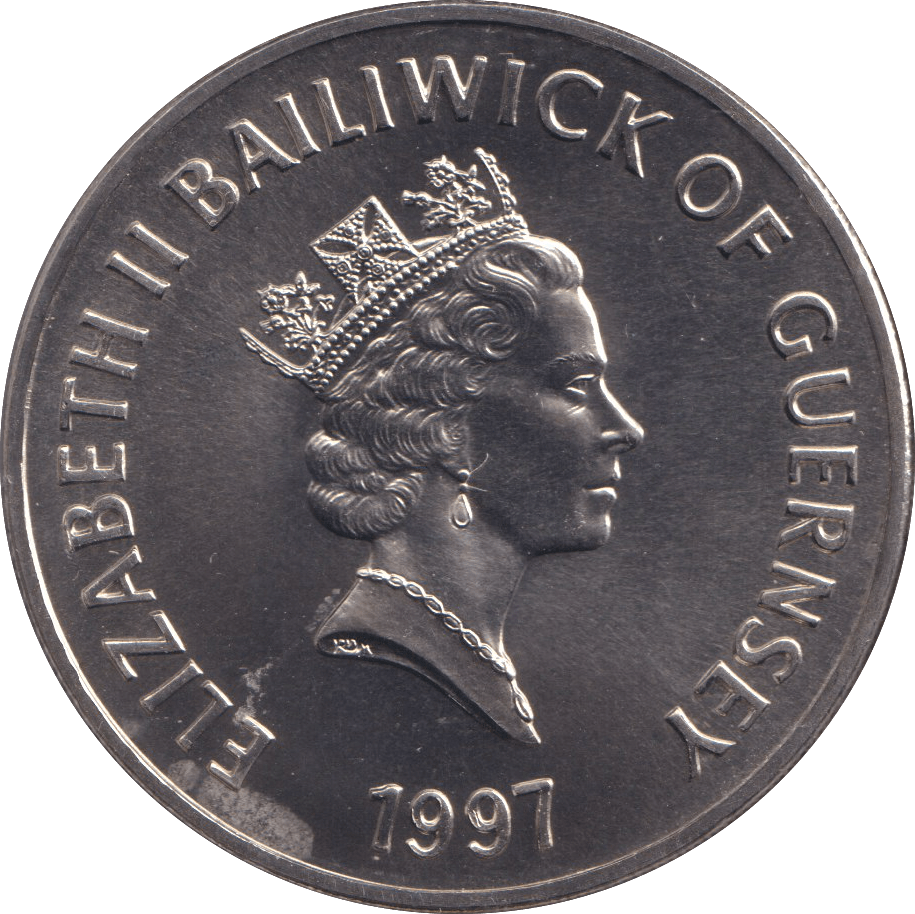 1997 BU FIVE POUNDS ELIZABETH AND PHILIP - WORLD COINS - Cambridgeshire Coins