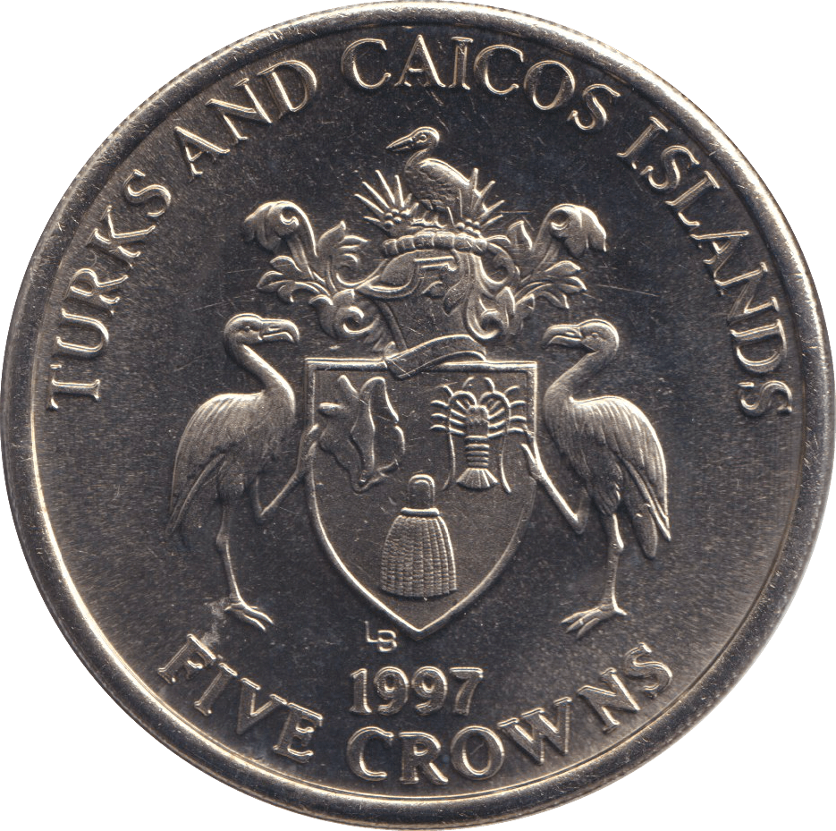 1997 BU FIVE POUNDS TURKS AND CAICOS ISLANDS - WORLD COINS - Cambridgeshire Coins