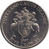 1997 BU FIVE POUNDS TURKS AND CAICOS ISLANDS - WORLD COINS - Cambridgeshire Coins