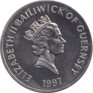 1997 CASTLE CORNET FIVE POUND BAILIWICK OF GUERNSEY BU - WORLD COINS - Cambridgeshire Coins