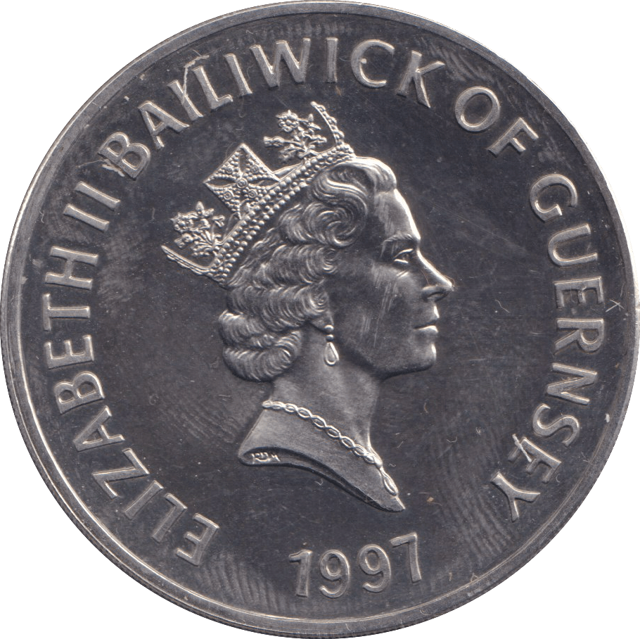 1997 CASTLE CORNET FIVE POUND BAILIWICK OF GUERNSEY BU - WORLD COINS - Cambridgeshire Coins